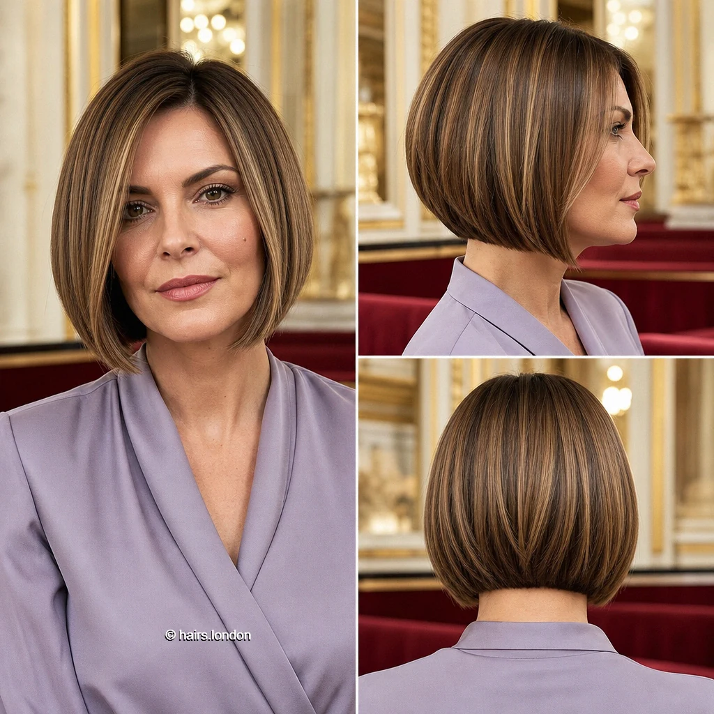 20 Bob Haircuts with Shape, Movement, and Color Inspiration Honey A-Line Bob