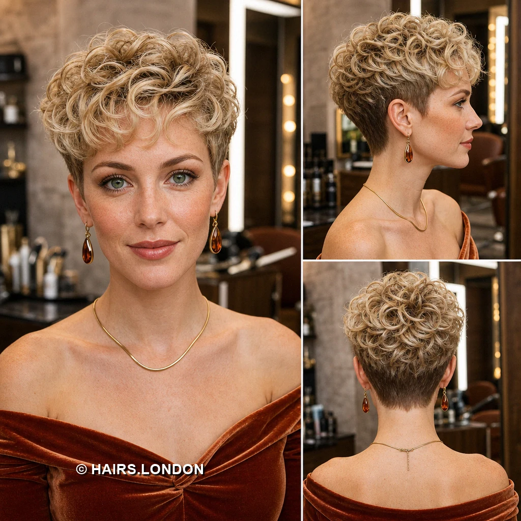 15 Blonde Pixie Cuts With Dark Roots, From Defined Curls to Sweeping Fringes Honey Curly Pixie