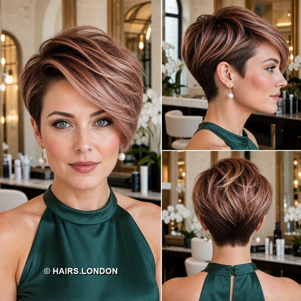 17 Textured Pixie Haircuts with Sweeping Fringes and Tapered Napes Honey Loopwork Pixie