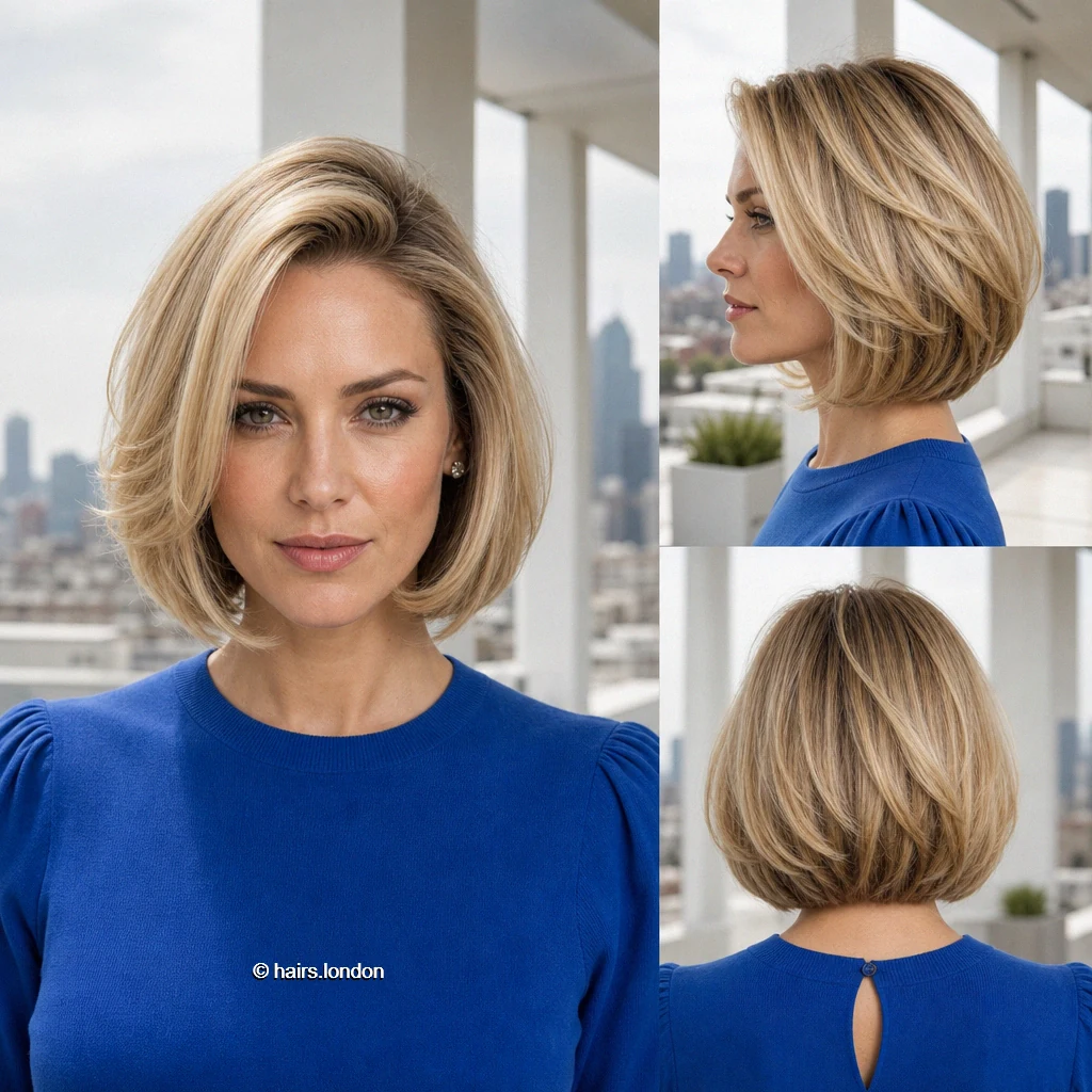 20 Bob Haircut Ideas: Rounded, Layered and Textured Shapes Honey Rounded Bob