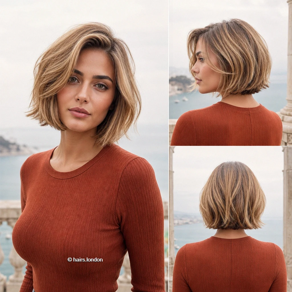 20 Short Bob Haircuts with Shape, Texture and Movement Honey Tousled Bob