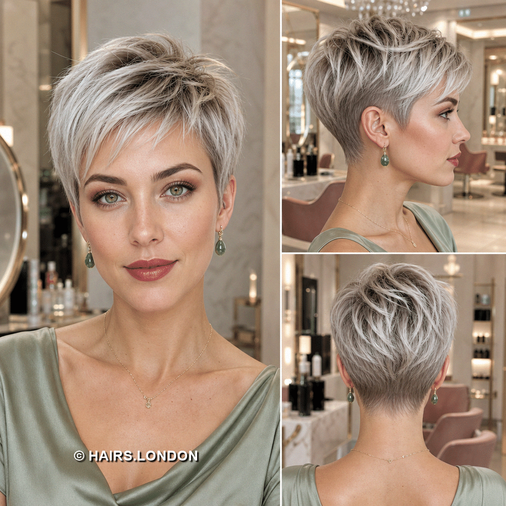 icy silver layered