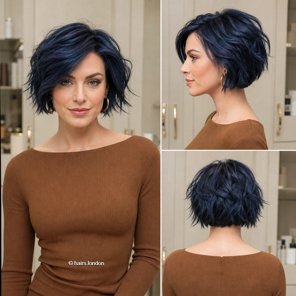 Indigo Tousled Bob