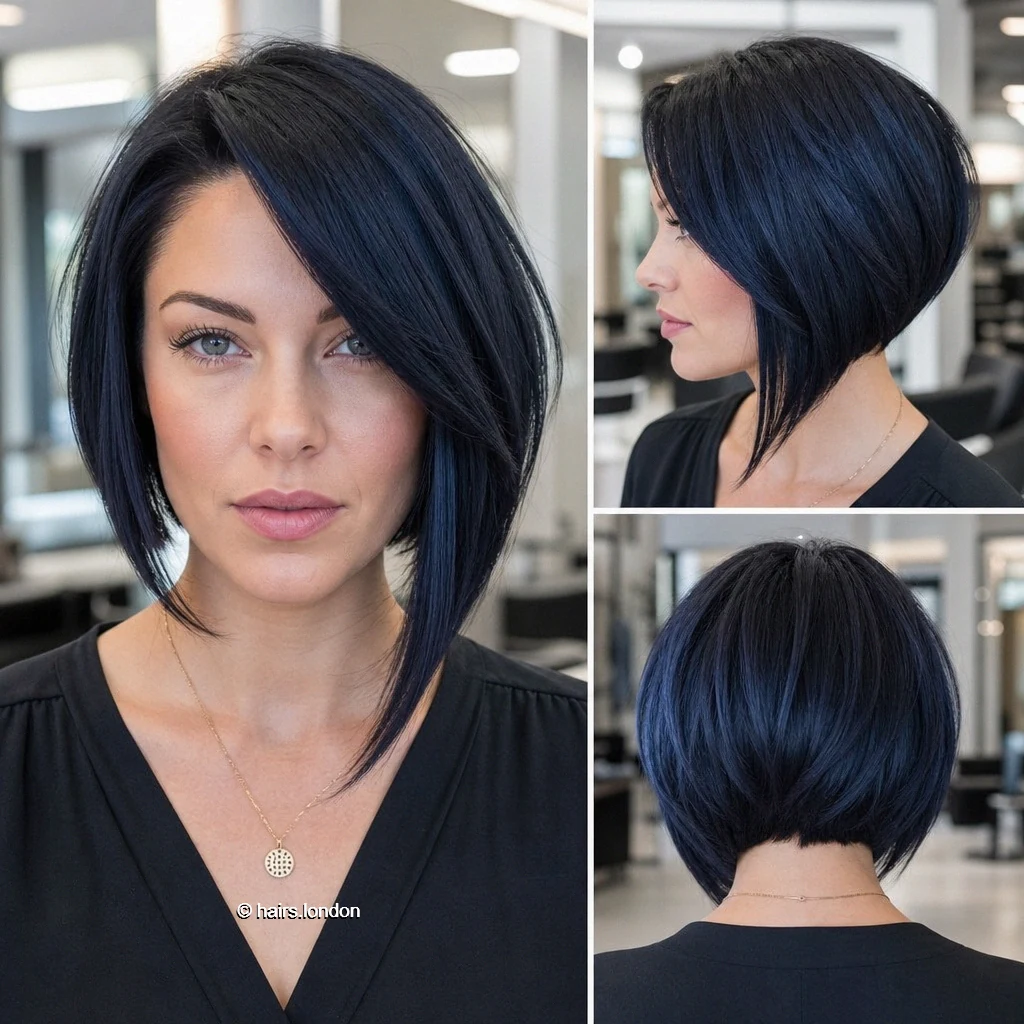 Inky Asymmetrical Bob