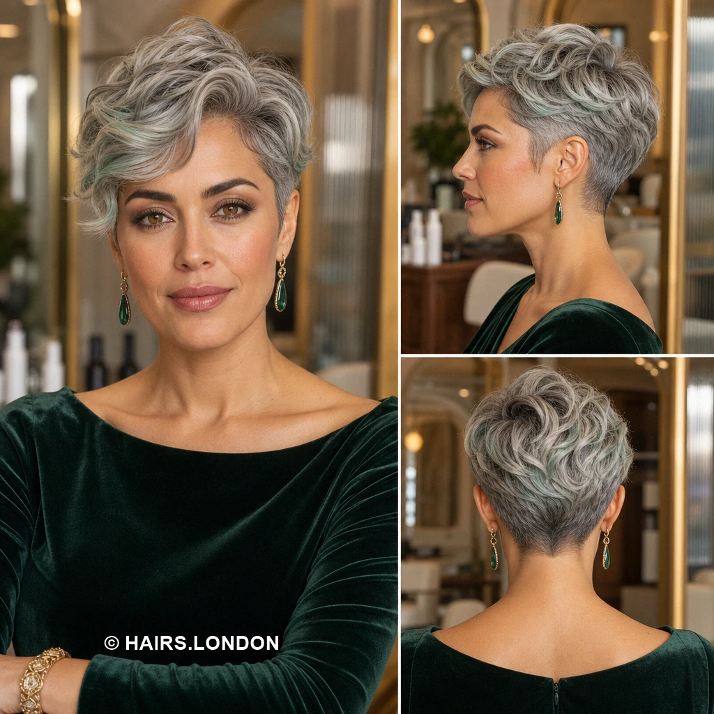 21 Silver Pixie Haircuts with Texture, Sweeping Fringes and Tapered Napes Lavender Airy Pixie
