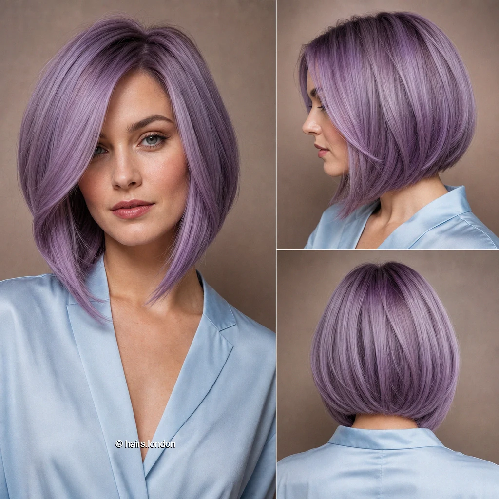 19 Purple Bob Haircut Ideas, From Sleek Lines to Soft Layers Lavender Aline Bob