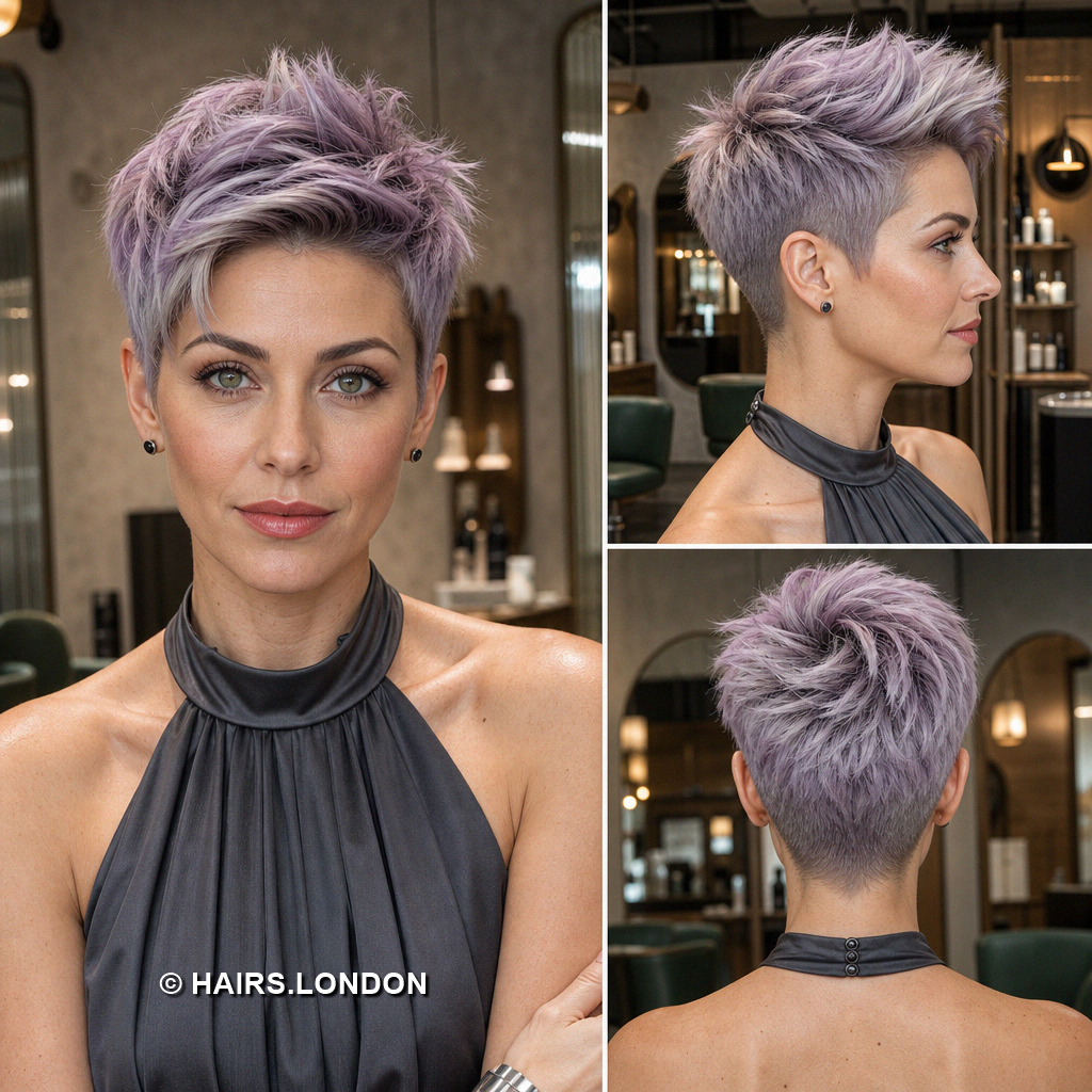 Lavender Cropped Pixie