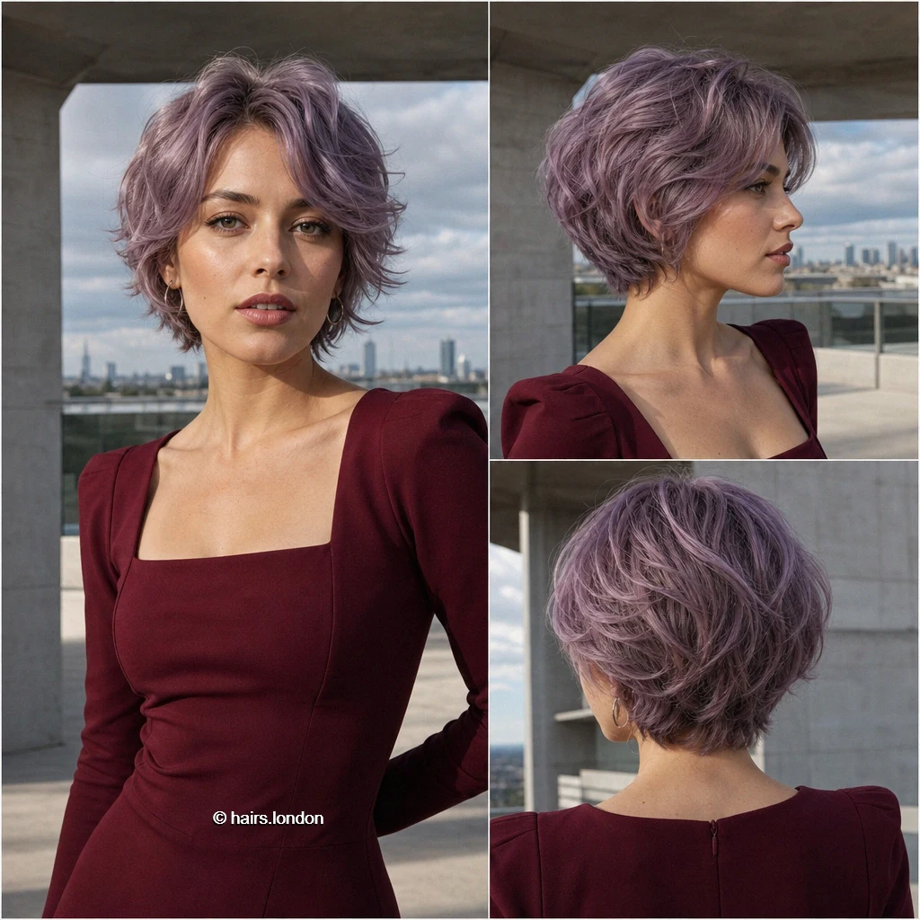19 Colorful Bob Haircuts, From Pastel Blunt Cuts to Vivid Layered Shapes Lavender Shaggy Bob