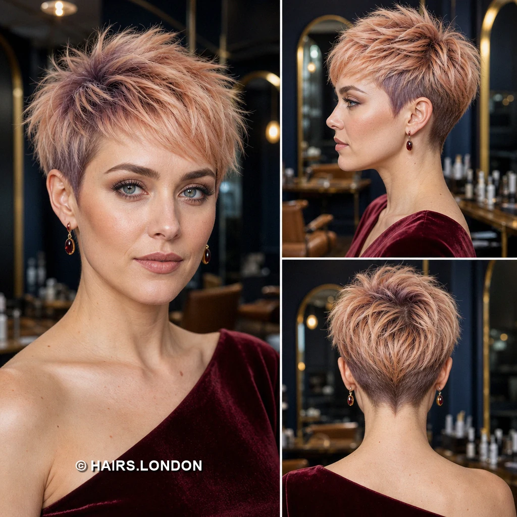 19 Pastel Pixie Haircuts With Texture, Shape, and Soft Color Lavender Wispy Taper
