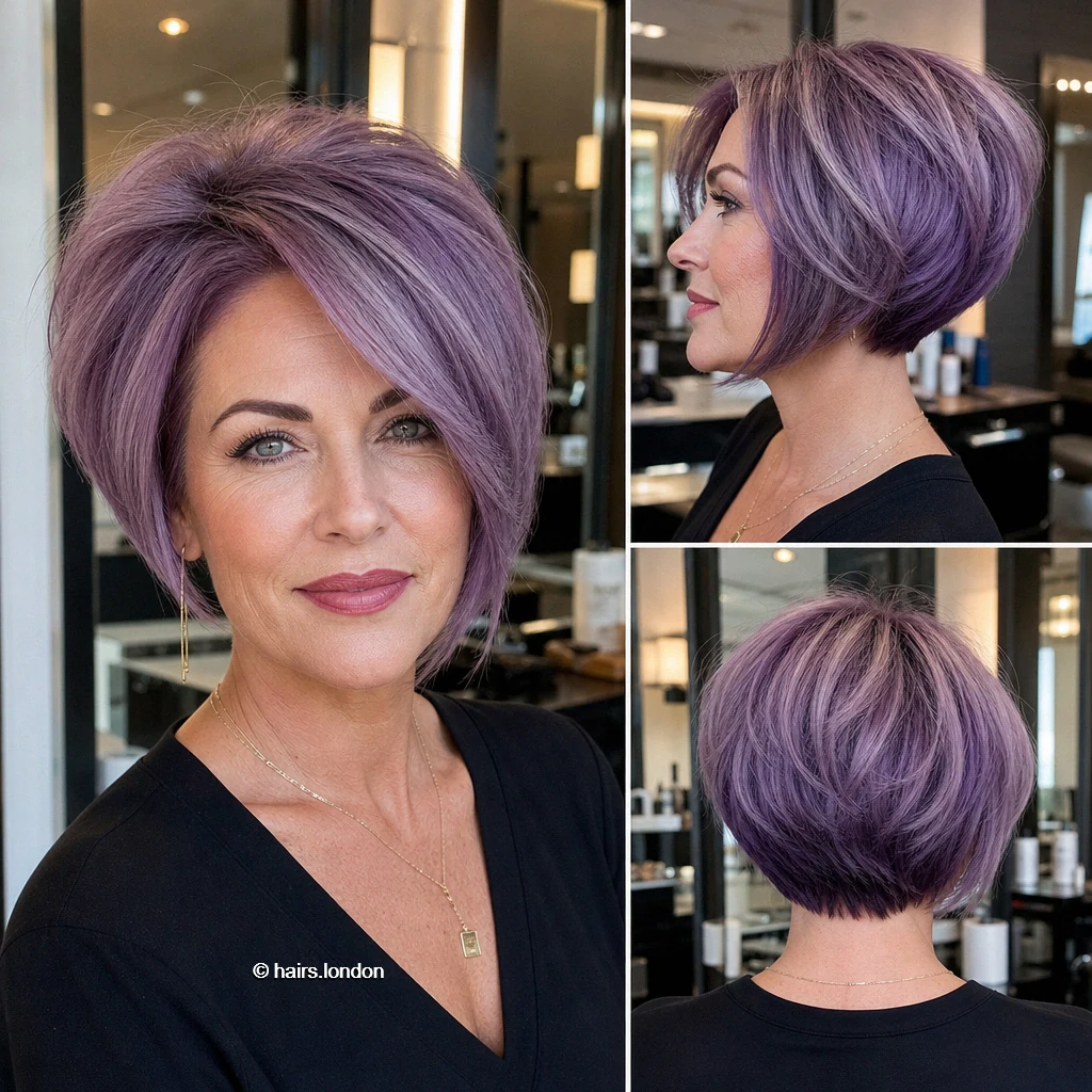 Lilac Graduated Sweep