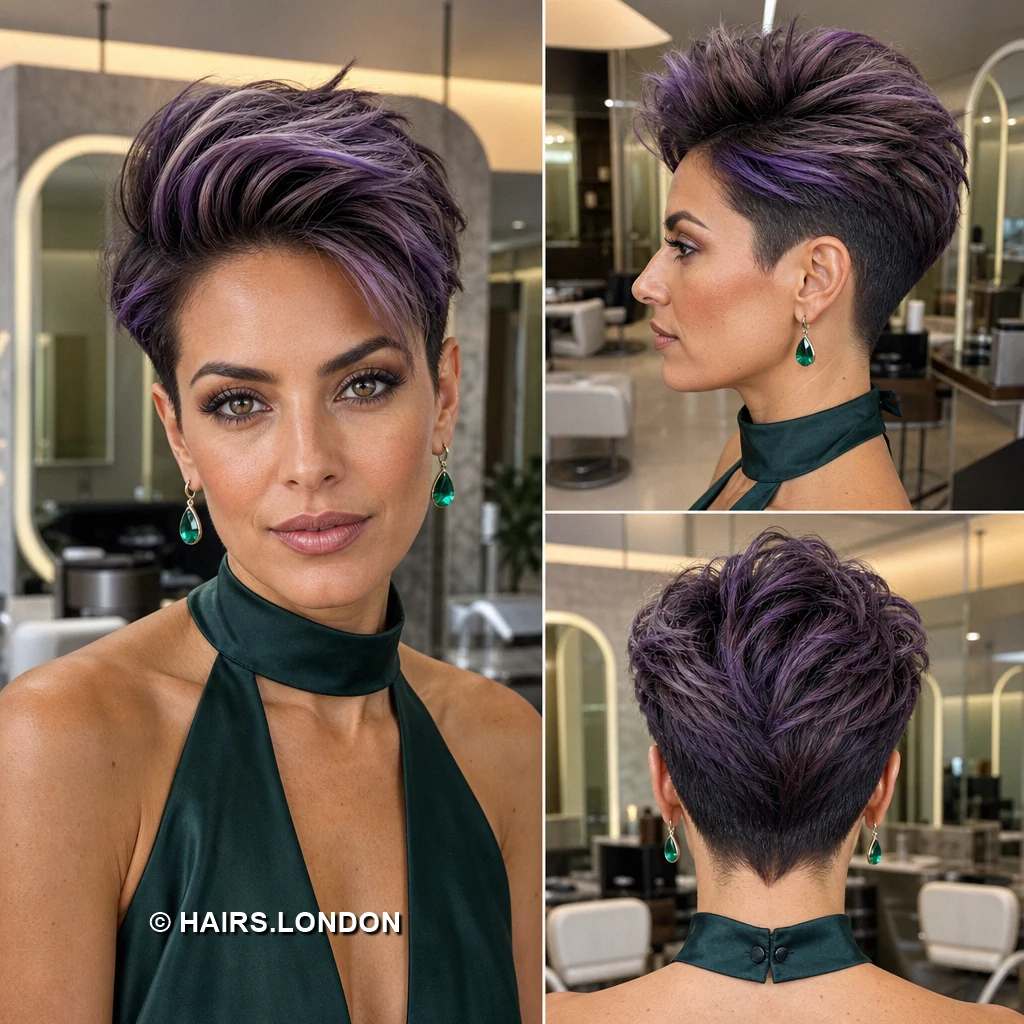 19 Lavender and Purple Pixie Haircuts With Shape, Texture, and Color Lilac Layered Pixie
