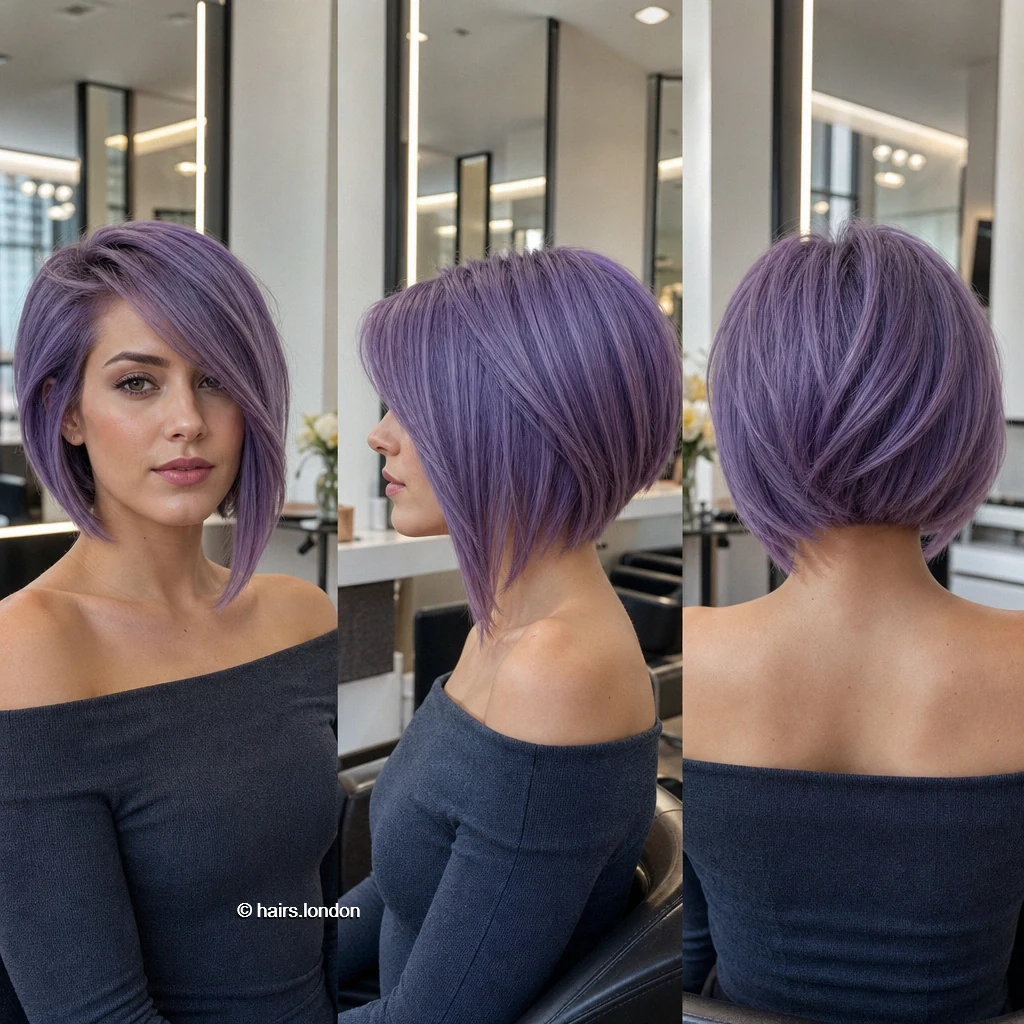 Lilac Sloping Bob