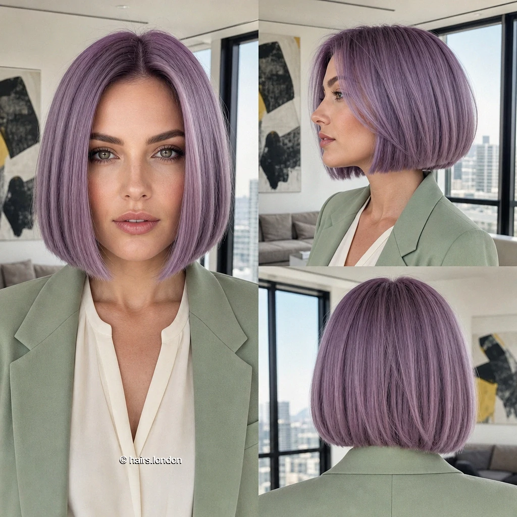 Lilac Straight Bob