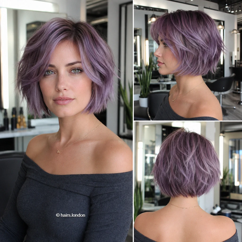Lilac Textured Bob