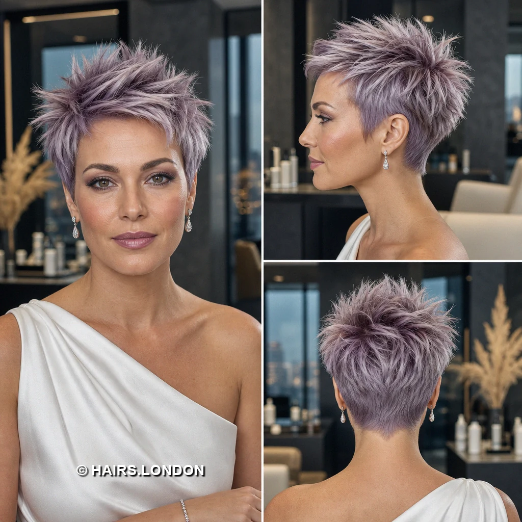 19 Lavender and Purple Pixie Haircuts With Shape, Texture, and Color Lilac Textured Crest