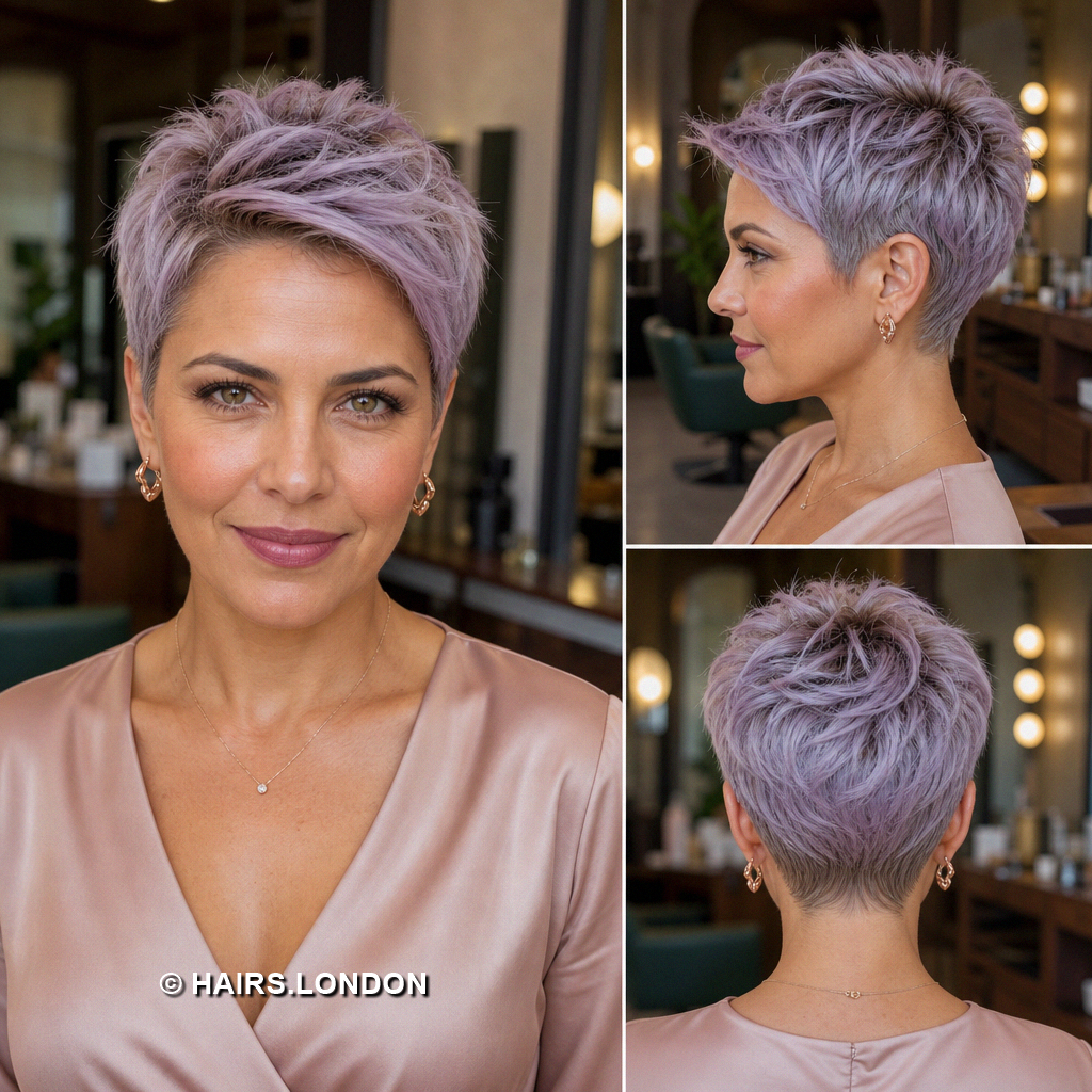 Lilac Textured Pixie