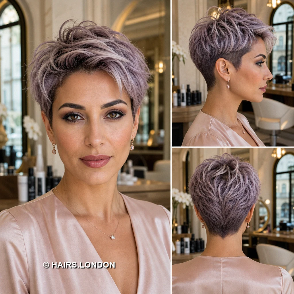 Lilac Waved Sweep