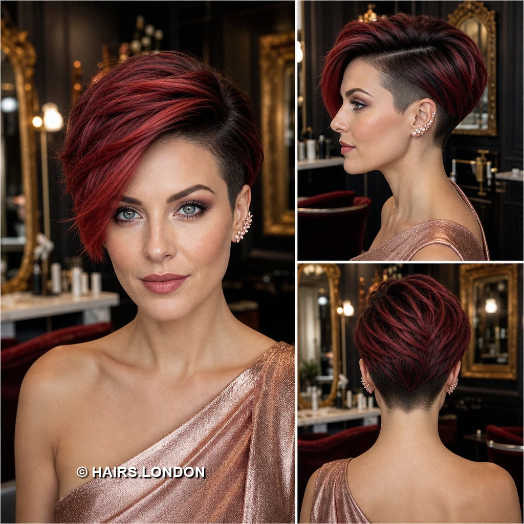 Magenta Asymmetric Fringe