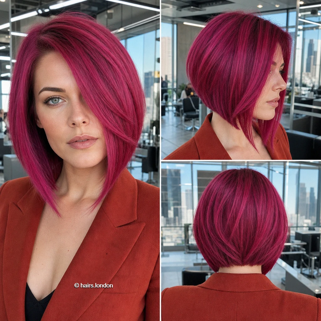 Magenta Draped Aline