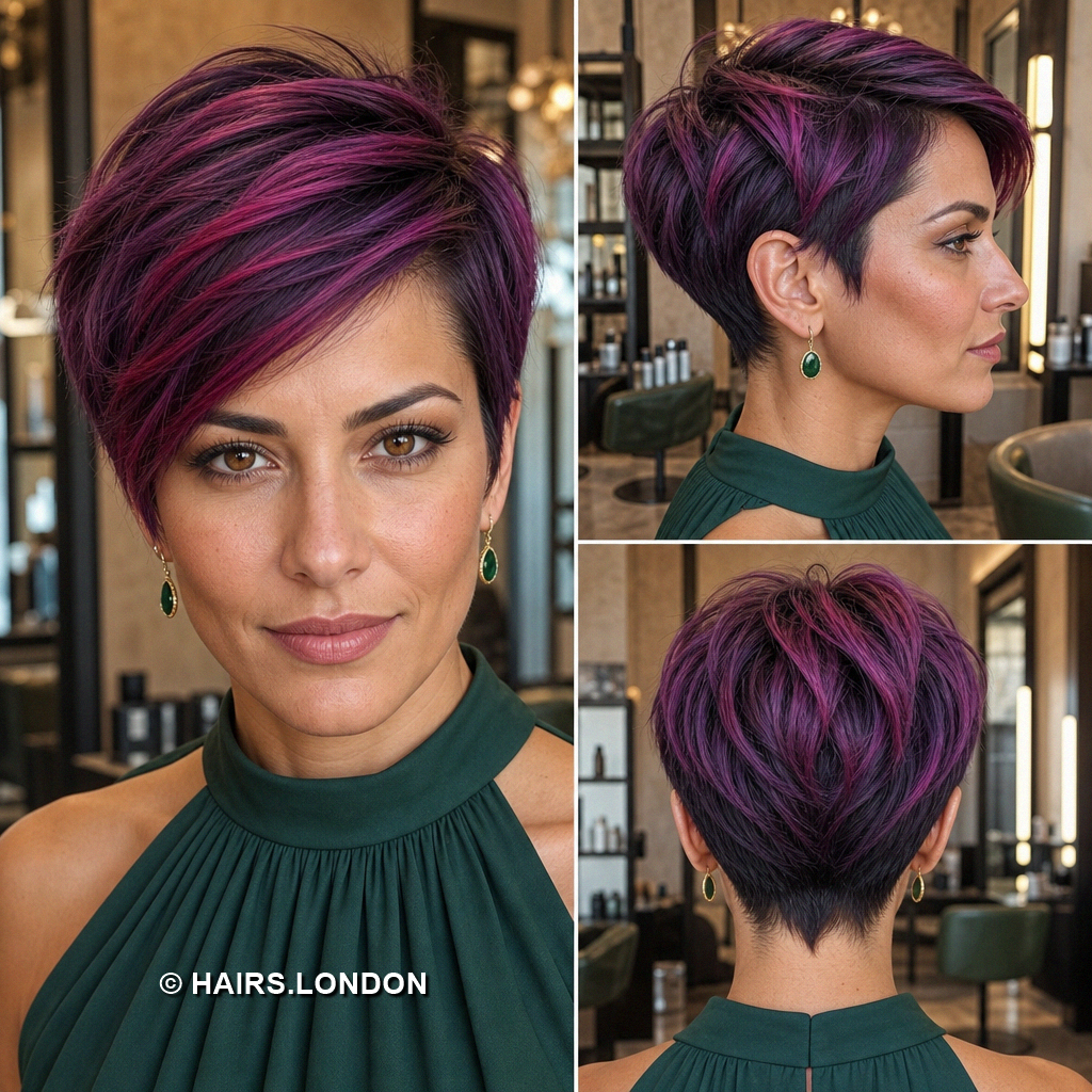 Magenta Ribbon Pixie