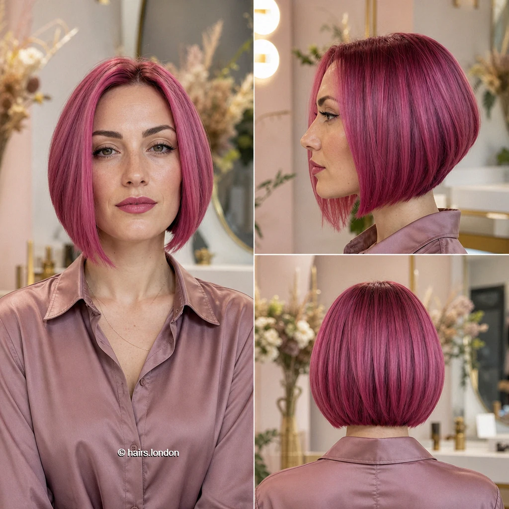 Magenta Rounded Bob