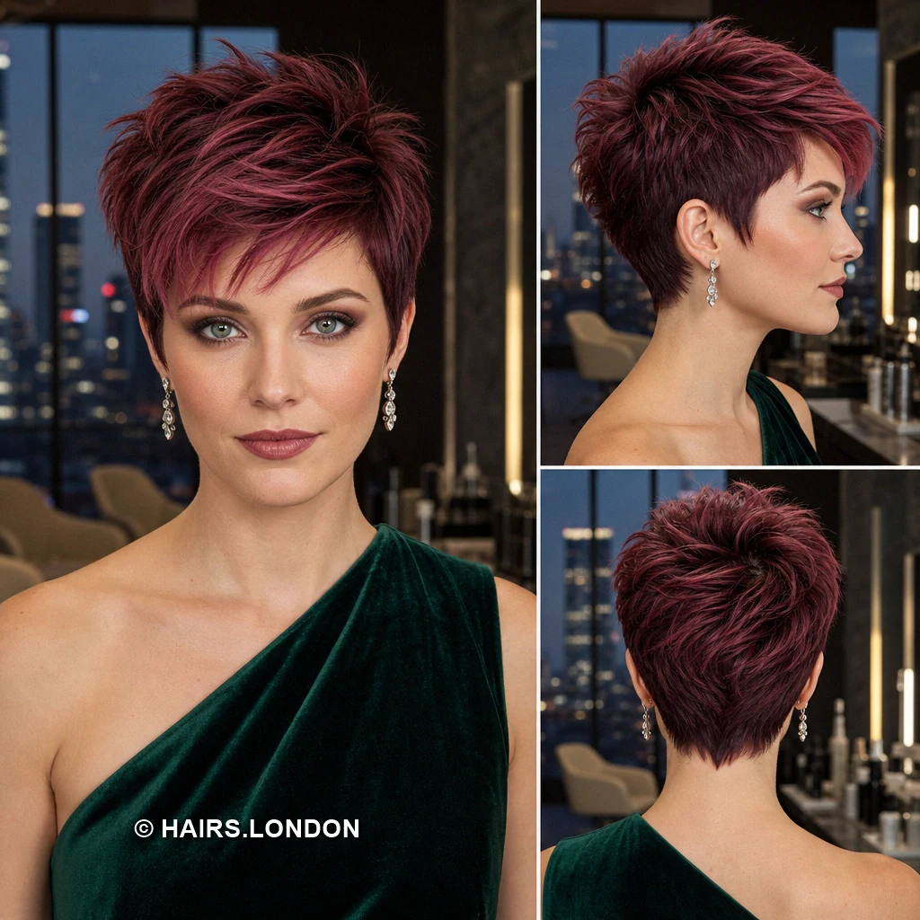 Magenta Veiled Pixie