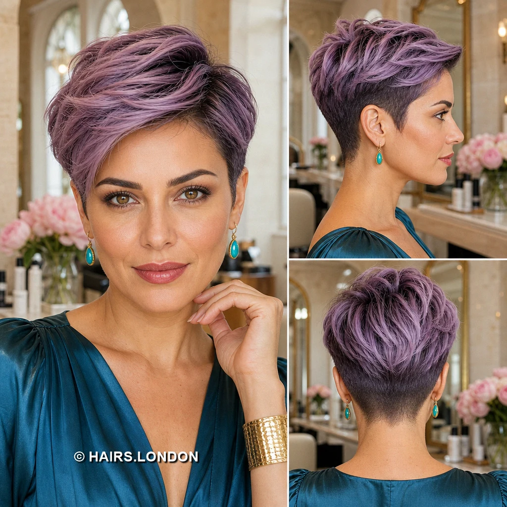 Mauve Curved Pixie