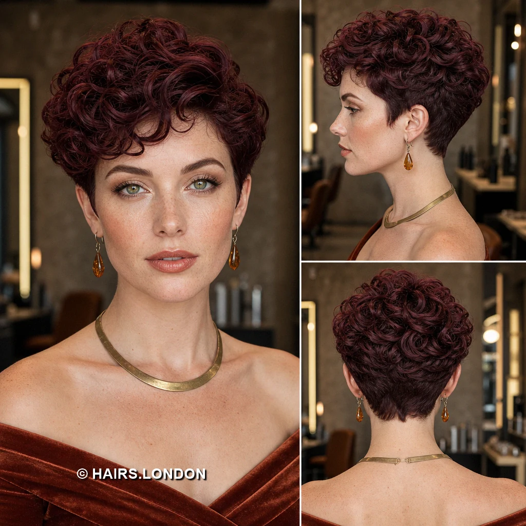 20 Burgundy Pixie Cuts, From Sleek Sweeps to Sculpted Curls Merlot Voluminous Sweep