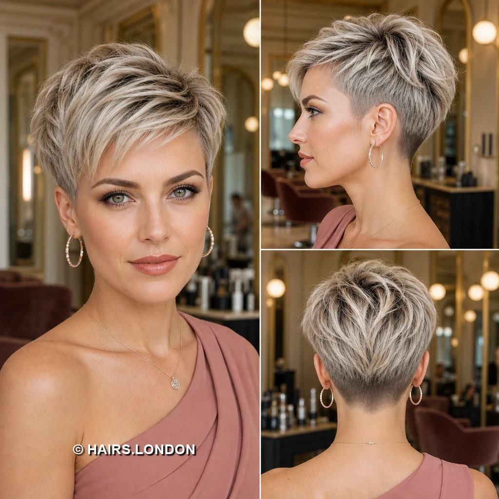 12 Pastel Pixie Cuts with Swept Fringes, Textured Crowns, and Tapered Napes Mint Lilac Spikes