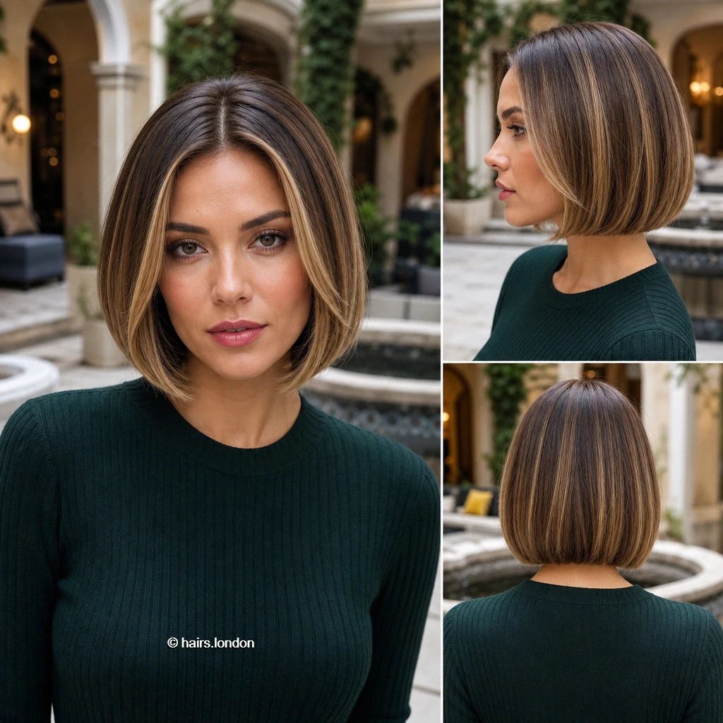 20 Bob Haircut Ideas, From Softly Layered to Sleek and Graduated Mocha Curved Bob
