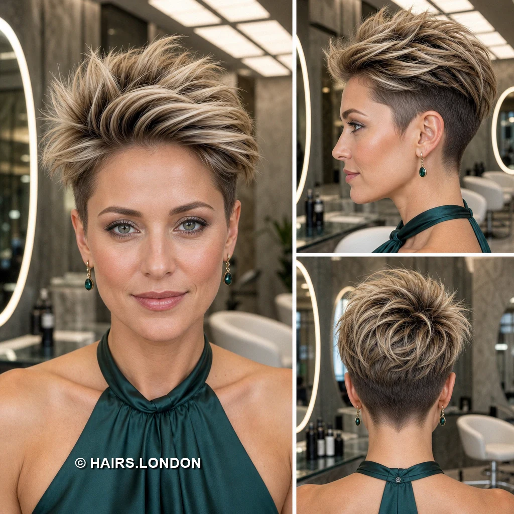 19 Highlighted Textured Pixie Cuts with Shape from Every Angle Mocha Softcrop Pixie