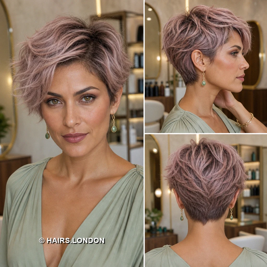 Muted Diagonal Pixie