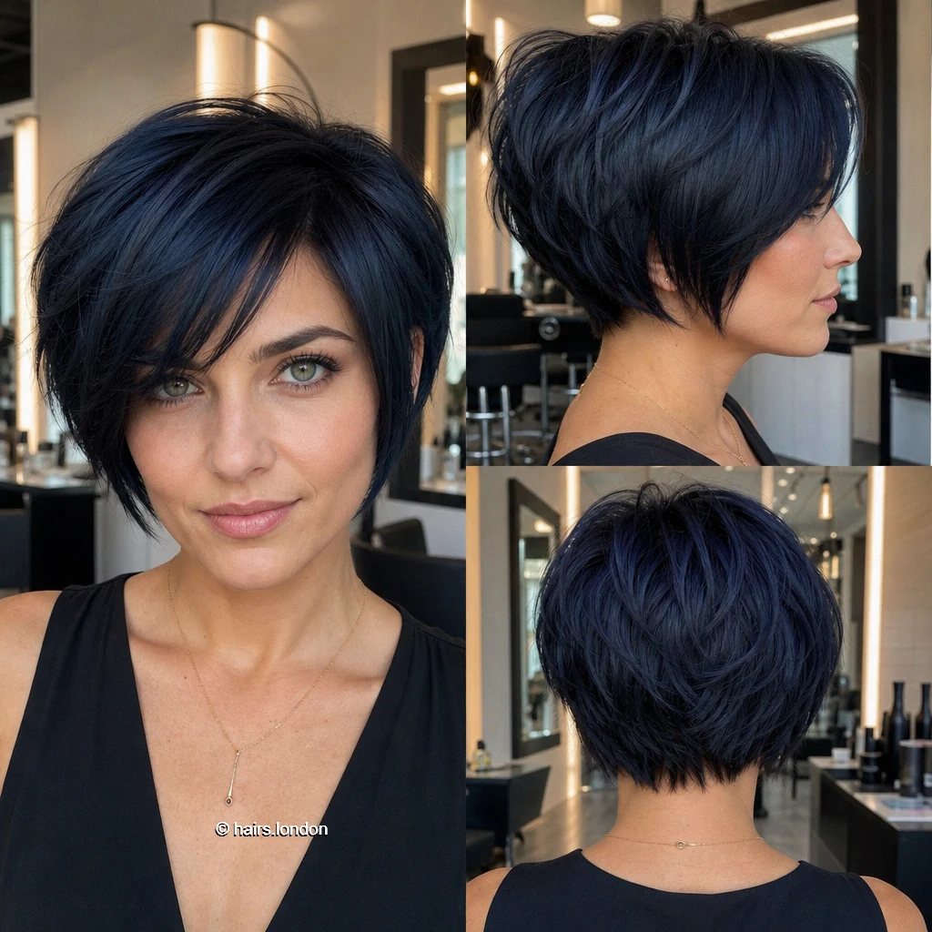 Navy Graduated Bob