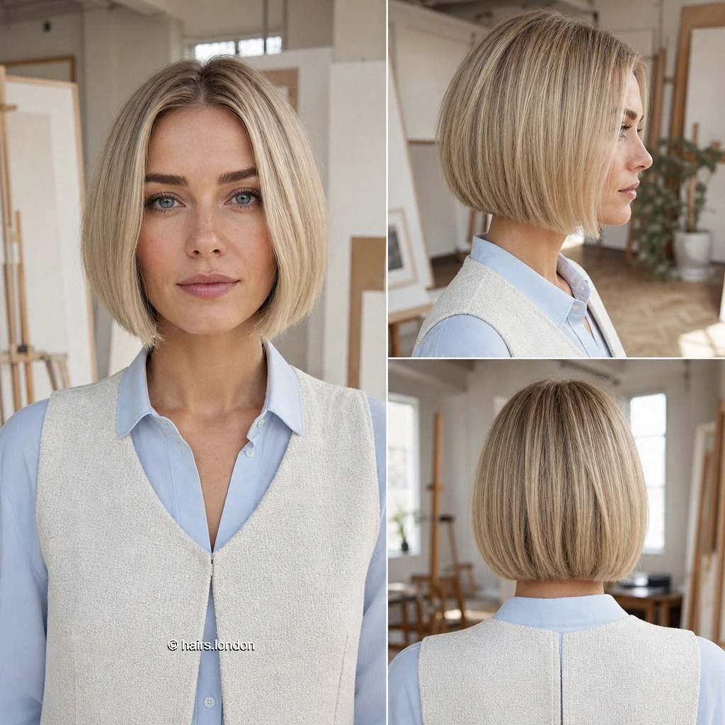 20 Blonde Bob Haircuts, from Tousled Jaw-Length Cuts to Layered Lobs Neutral Compact Bob