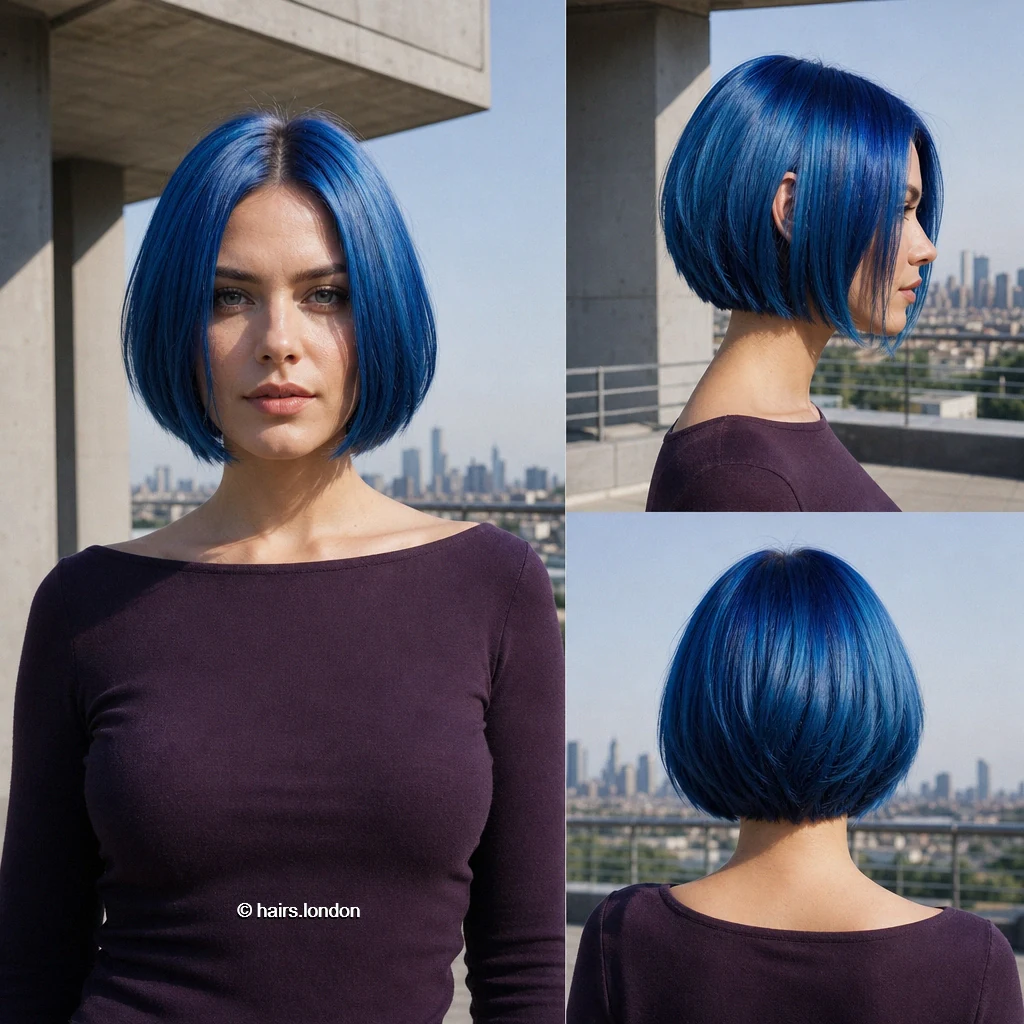 Oceanblue Curved Bob