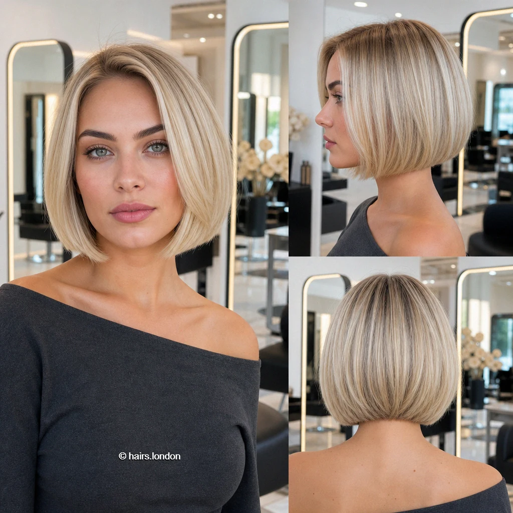 Pale Curved Bob