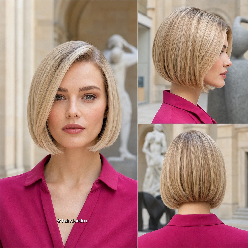 Pale Curved Bob