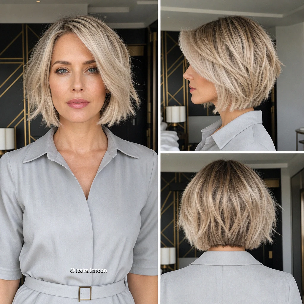 20 Bob Haircut Ideas, From Textured Chin-Length Cuts to Sculpted Graduated Shapes Pale Side Sweep