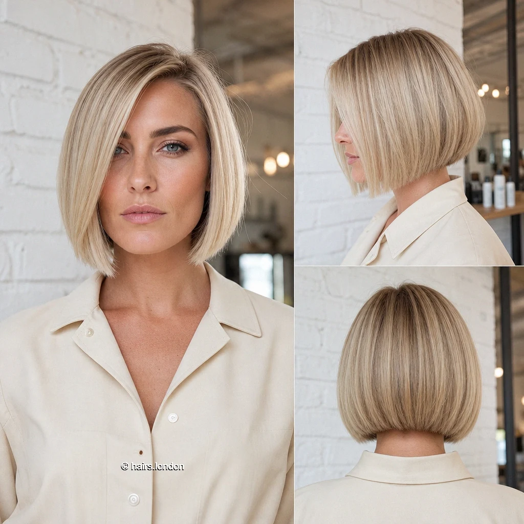 Pale Sidepart Bob