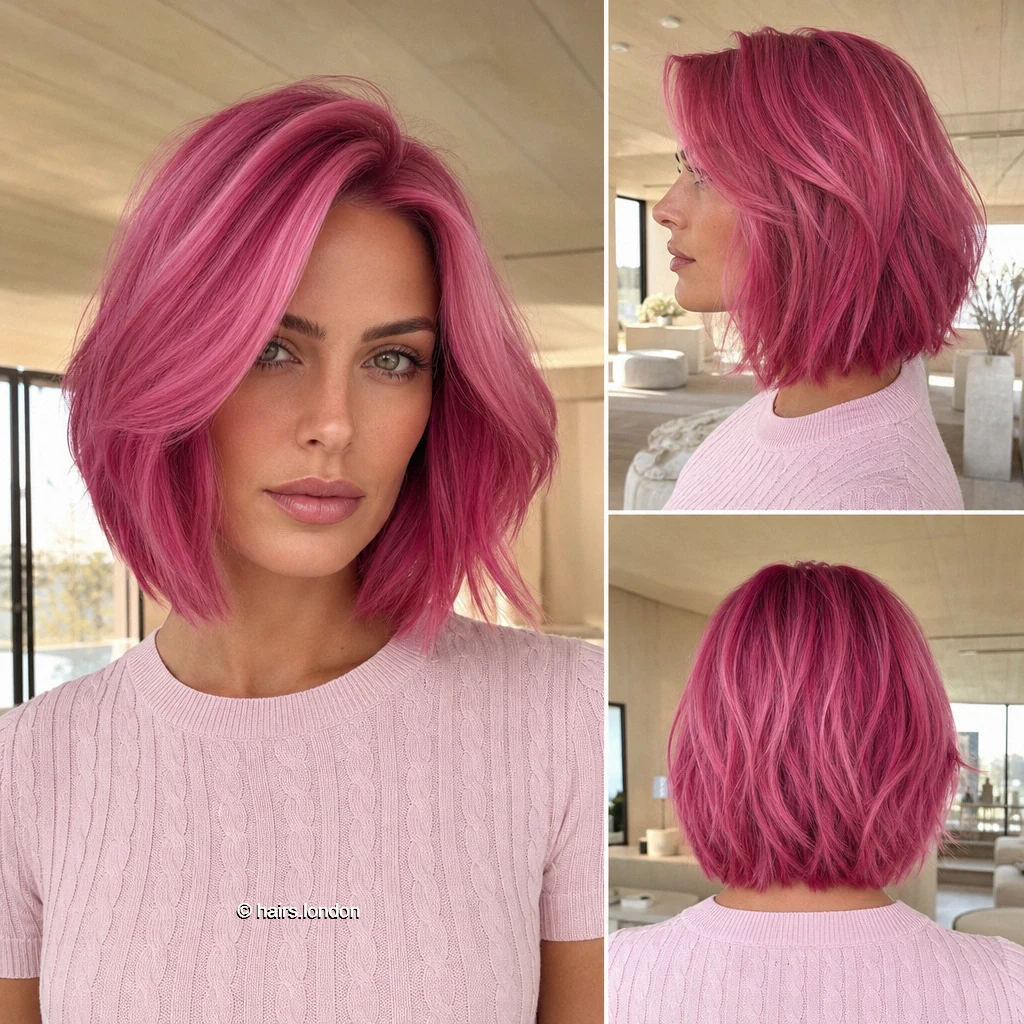 Pink Lifted Bob