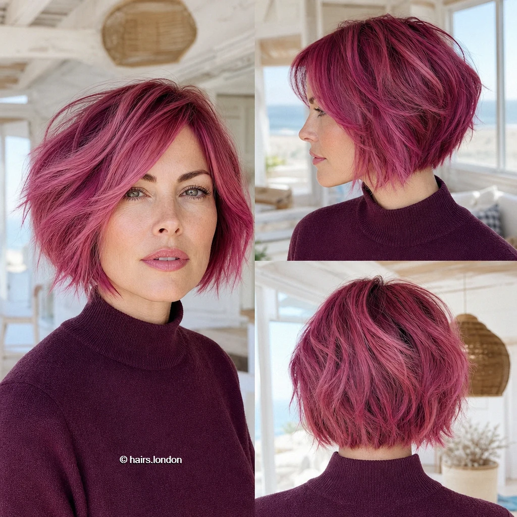 Pink Swooping Bob