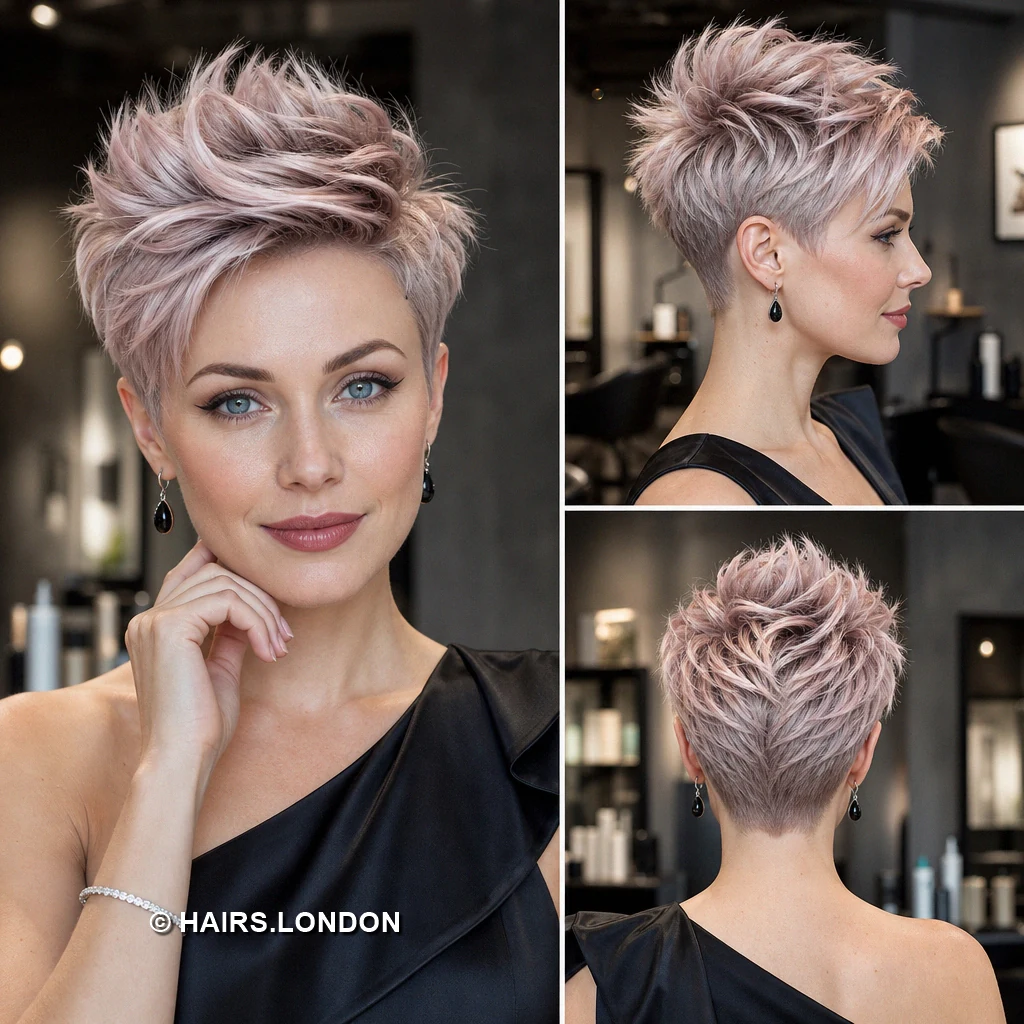 19 Pastel Pixie Haircuts With Texture, Shape, and Soft Color Pinklavender Asymmetric Pixie
