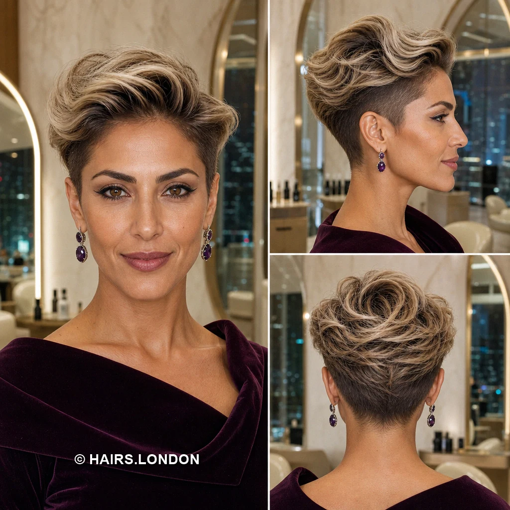 19 Textured Pixie Haircuts with Sweeping Fringes and Lifted Crowns Platinum Airy Quiff