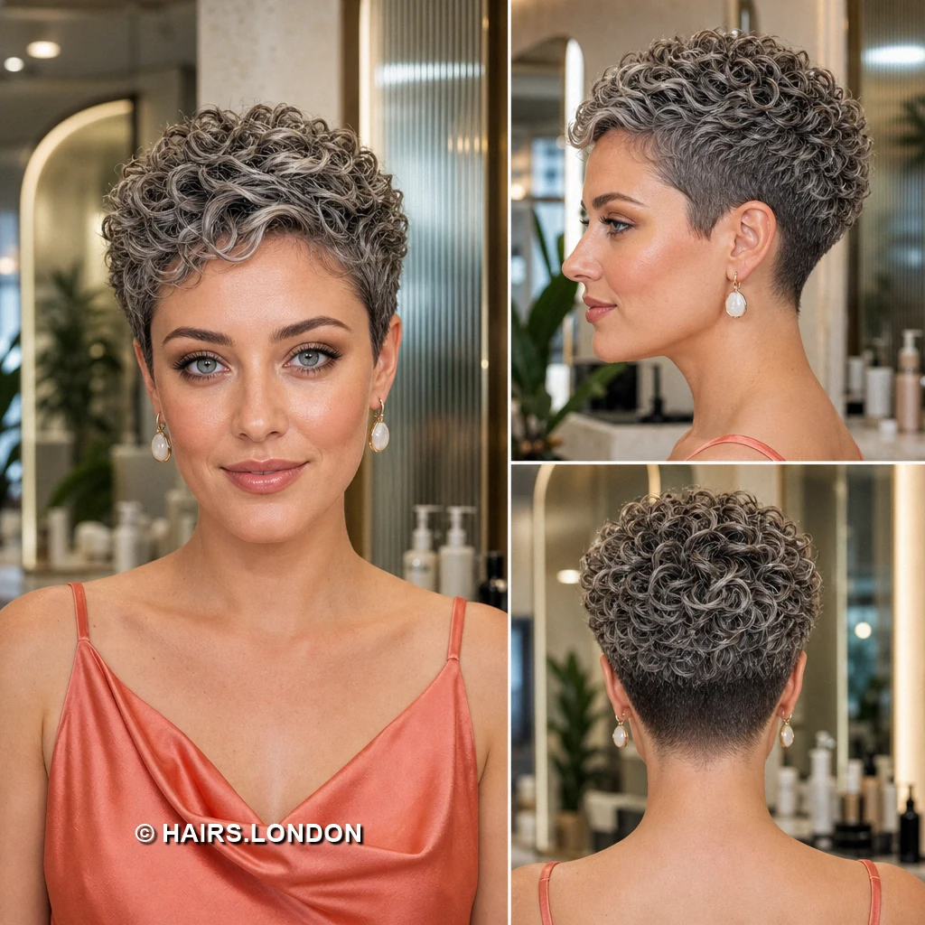 15 Silver Pixie Cuts With Sweeping Fringes, Soft Waves, and Defined Curls Platinum Deep Fringe