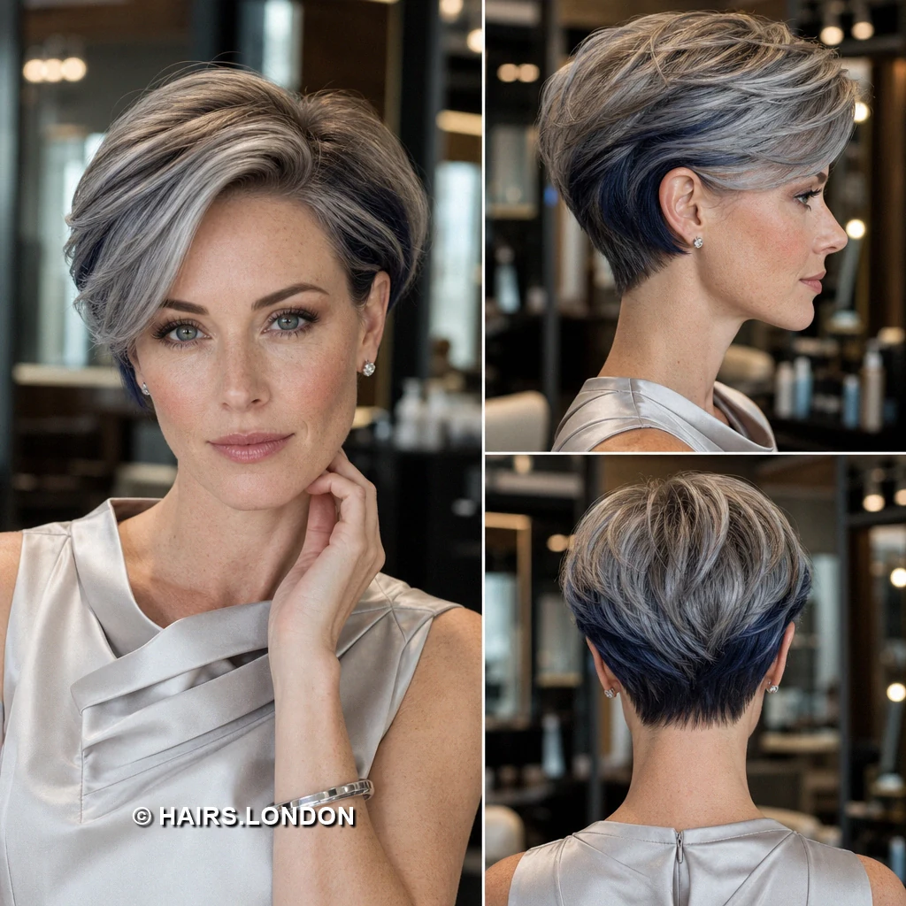 10 Textured Pixie Cuts with Highlights, from Silver to Soft Pastels Platinum Sidecut Pixie