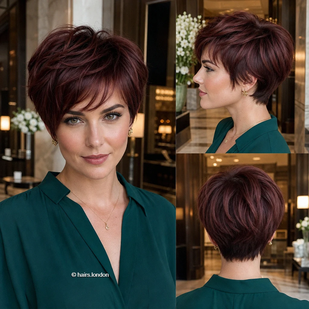 20 Red Bob Haircuts, From Sleek Chin-Length Shapes to Short Layered Cuts Plum Cropped Bob