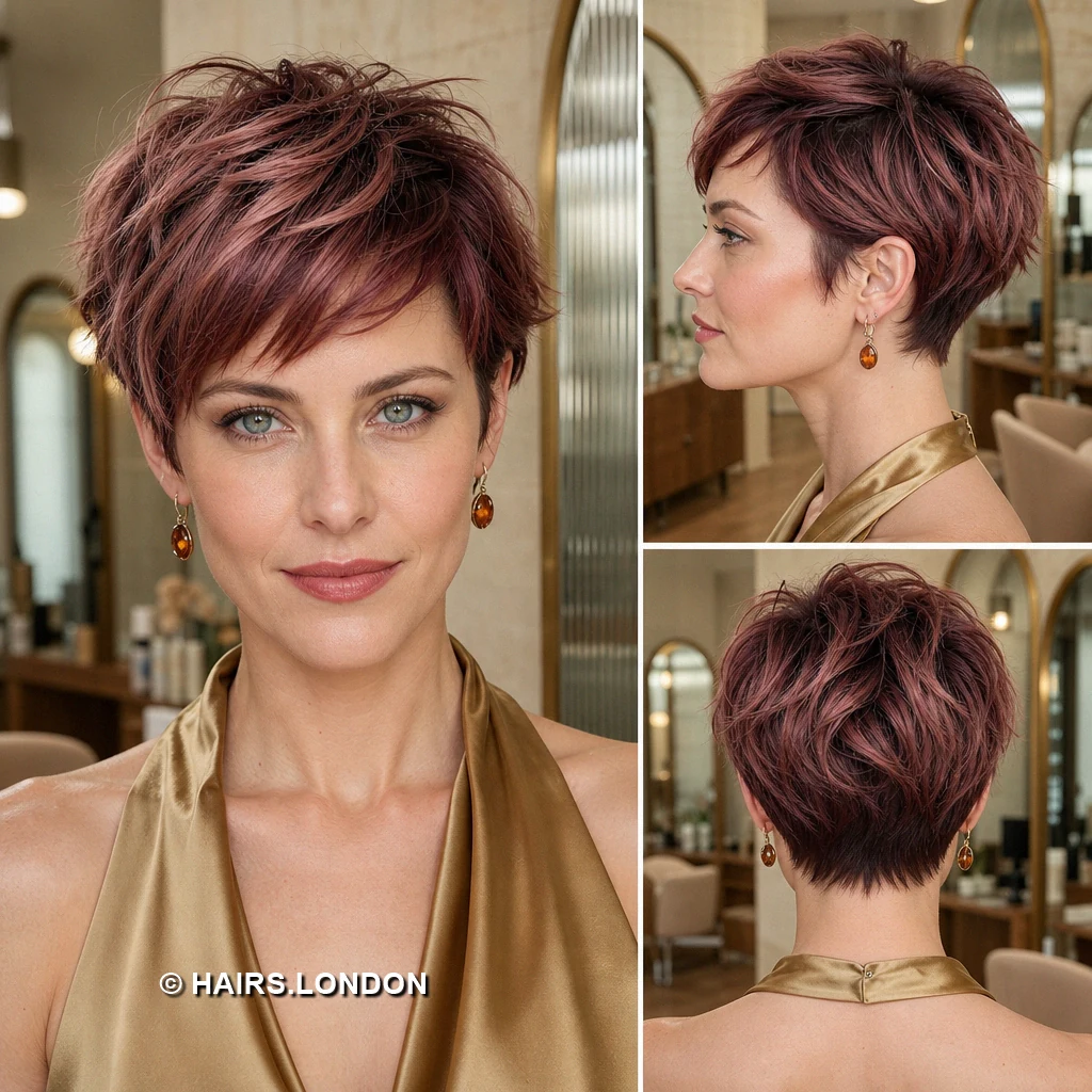 Plum Feathered Pixie