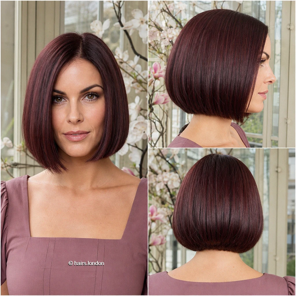Plum Sleek Bob