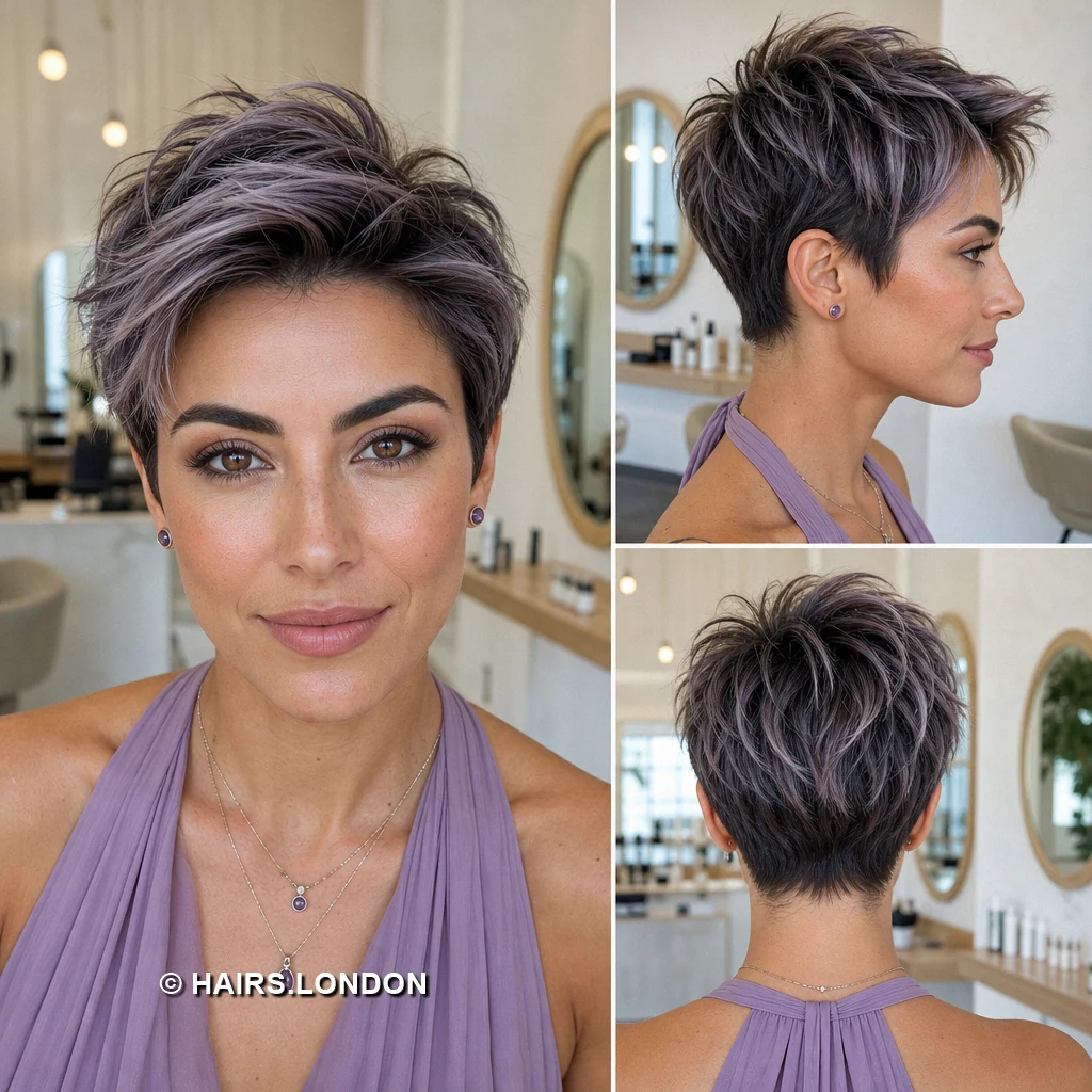 Plum Waved Pixie