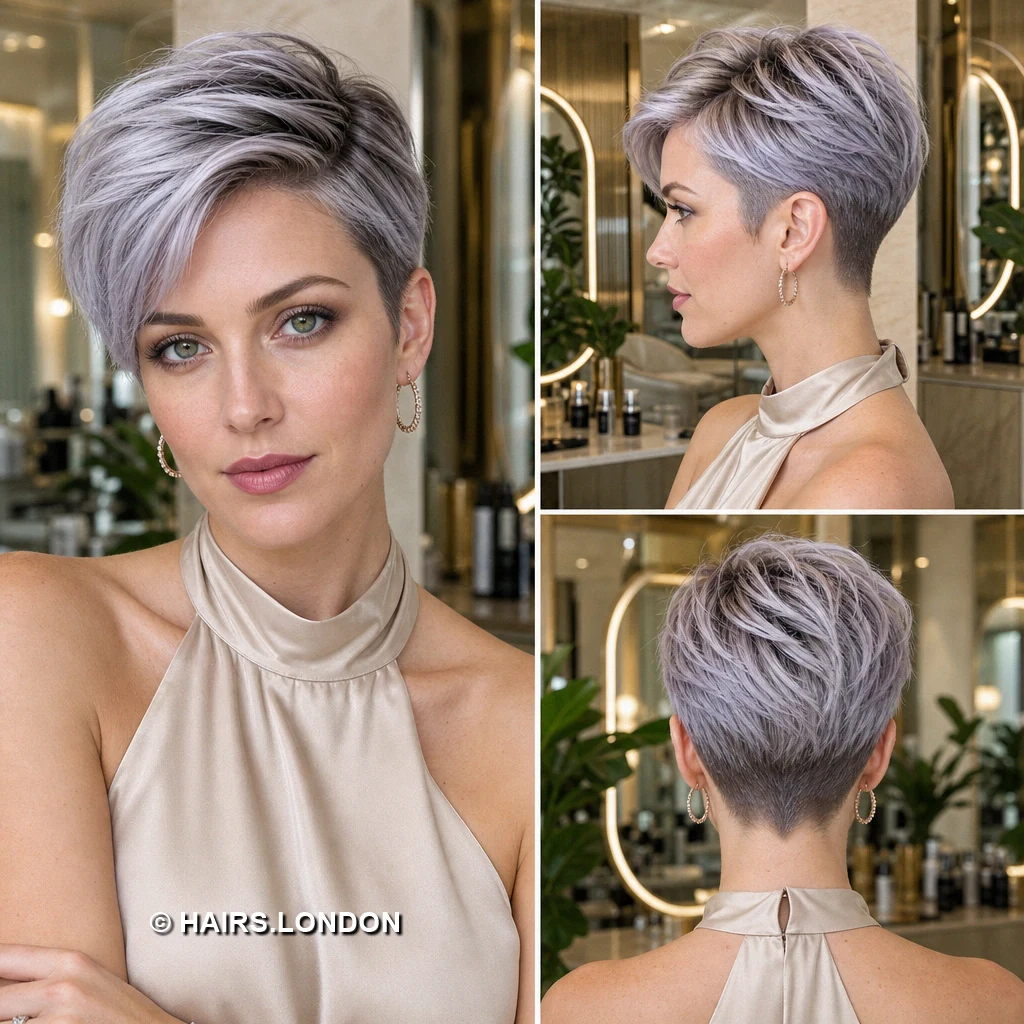 Purple Pixie Haircuts: 12 Ways to Wear a Tapered Crop Plum Wispy Crop
